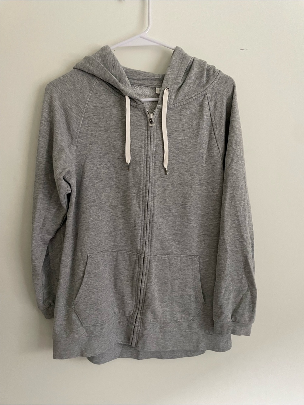 GAP Light Gray Hooded Zip Sweatshirt
